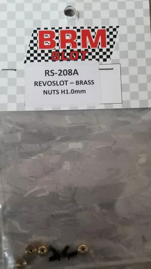 RS-208A RevoSlot Brass Nut H1.00mm ZERO FLOATING X 4